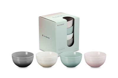 Stoneware Coupe Set of 4 Snack Bowls